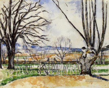 Paul Cezanne Painting - The Trees of Jas de Bouffan in Spring Paul Cezanne